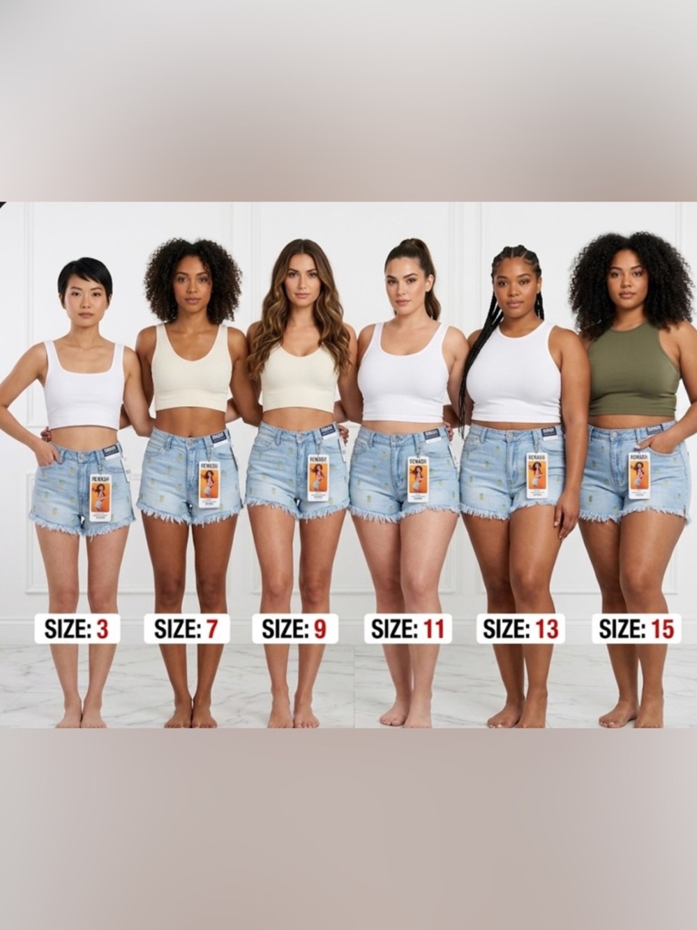 $7 sale Rewash Jean shorts sizes 3, 7, 9, 11, 13, or 15